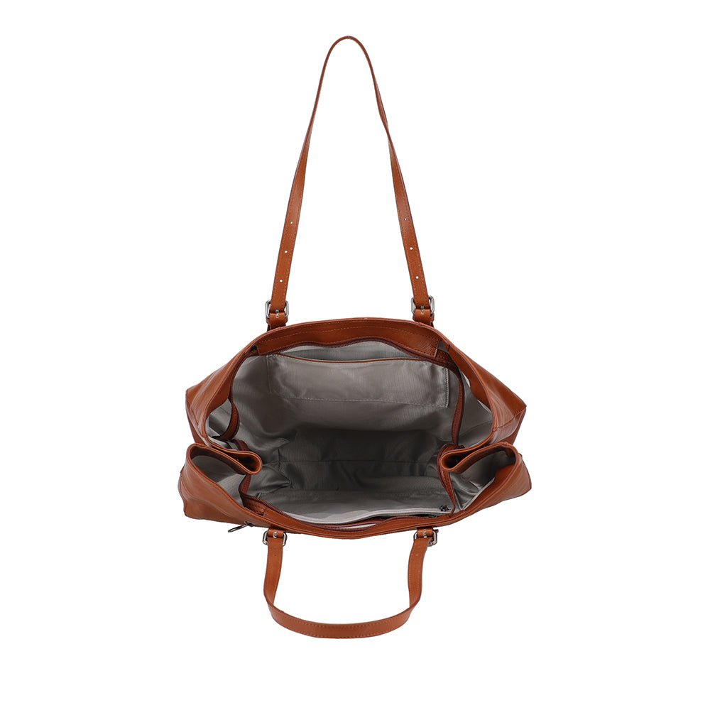 arthur-et-aston-edith-sac-cabas-m-cuir-marron image 3