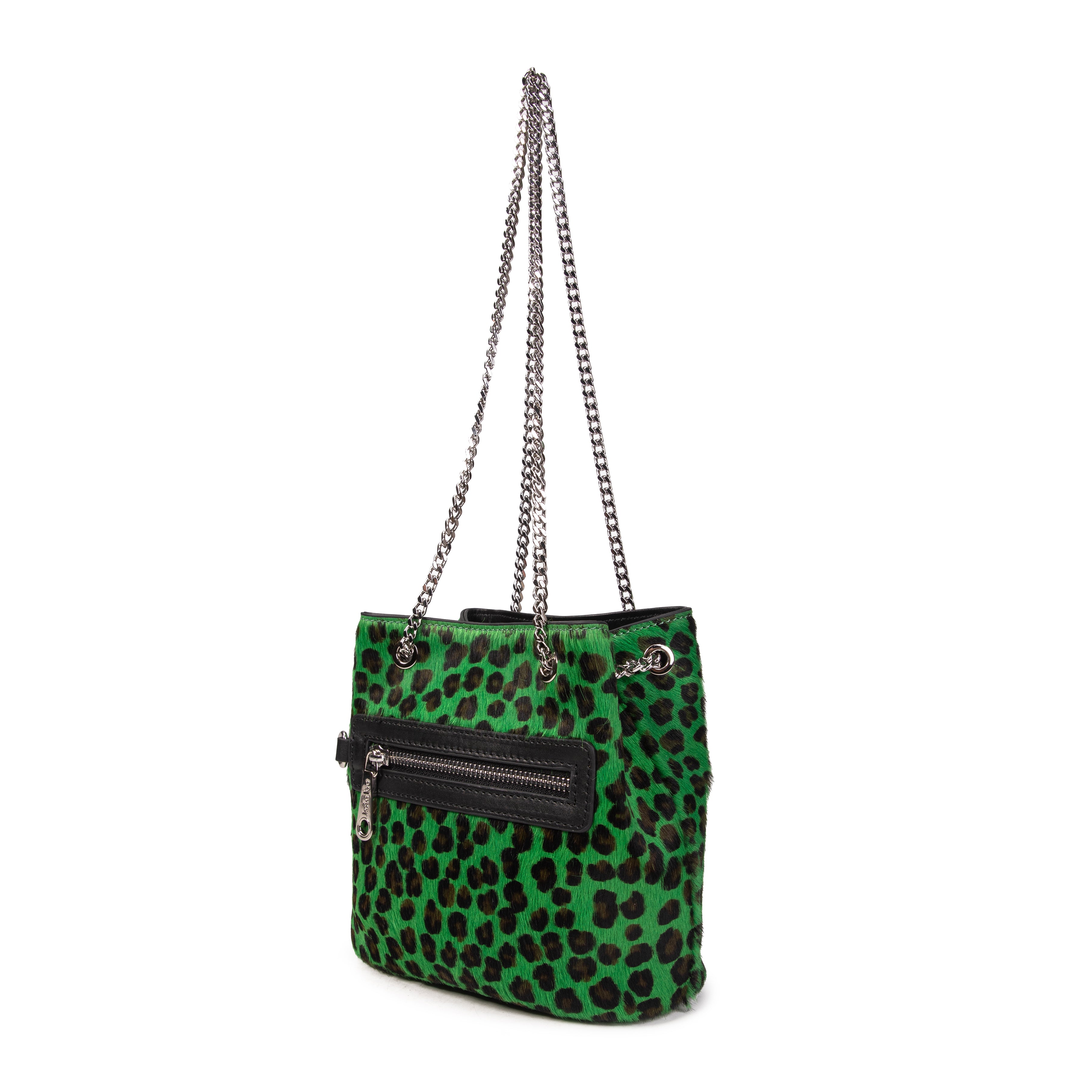 kate-lee-m-kacy-sac-seau-vert-l-opard-poils-vachette image 2
