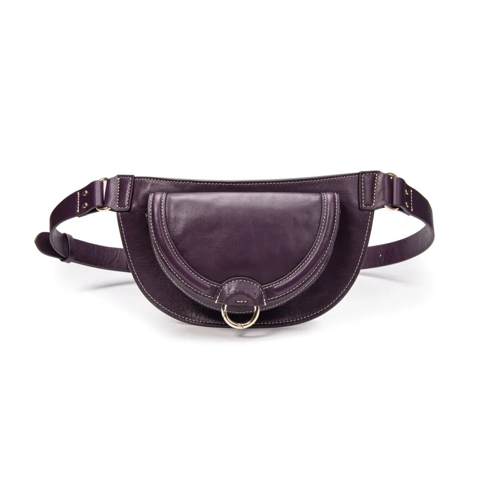 kate-lee-ully-sac-banane-cuir-vachette-myrtille image 1