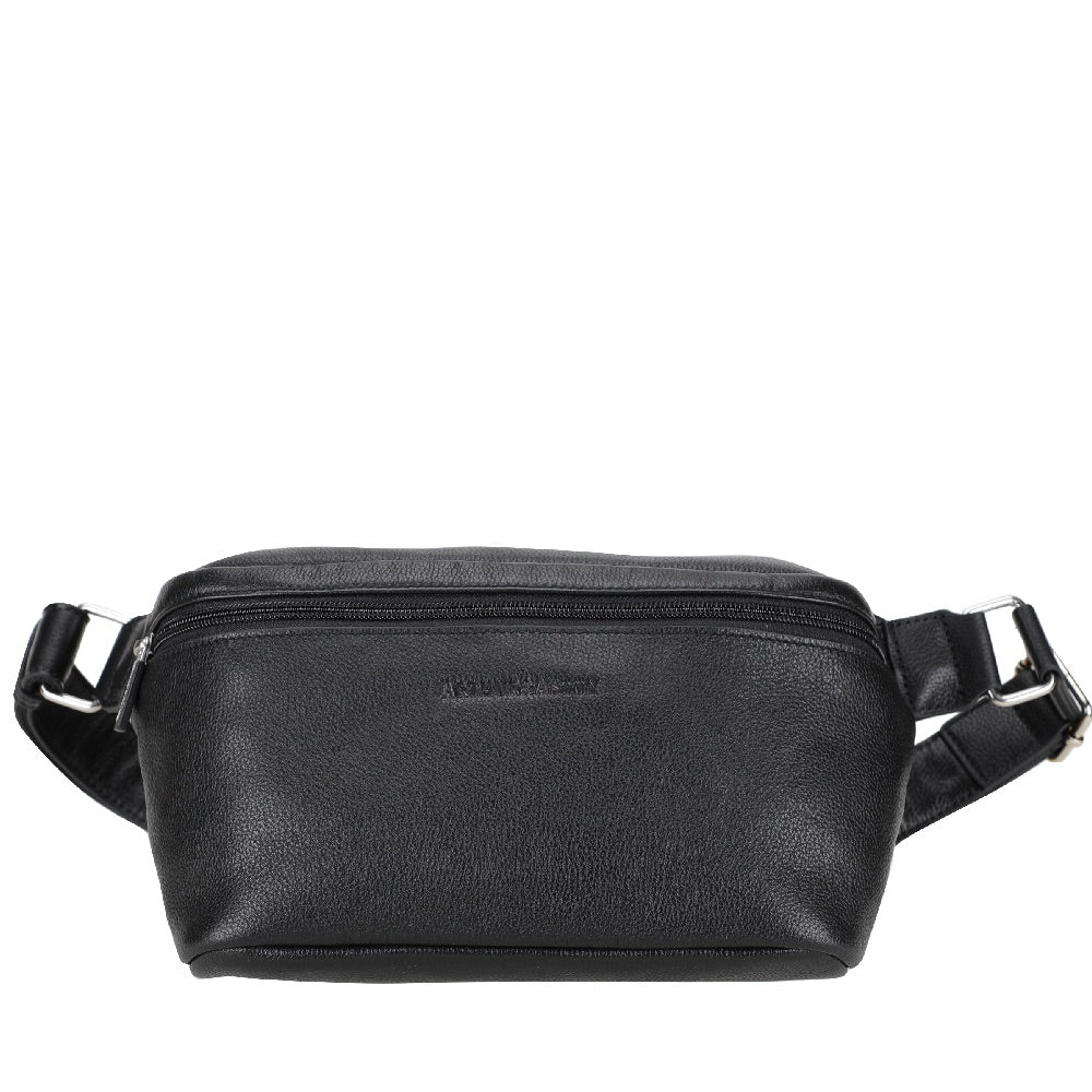 arthur-et-aston-dorian-sac-banane-cuir-noir-vachette image 2