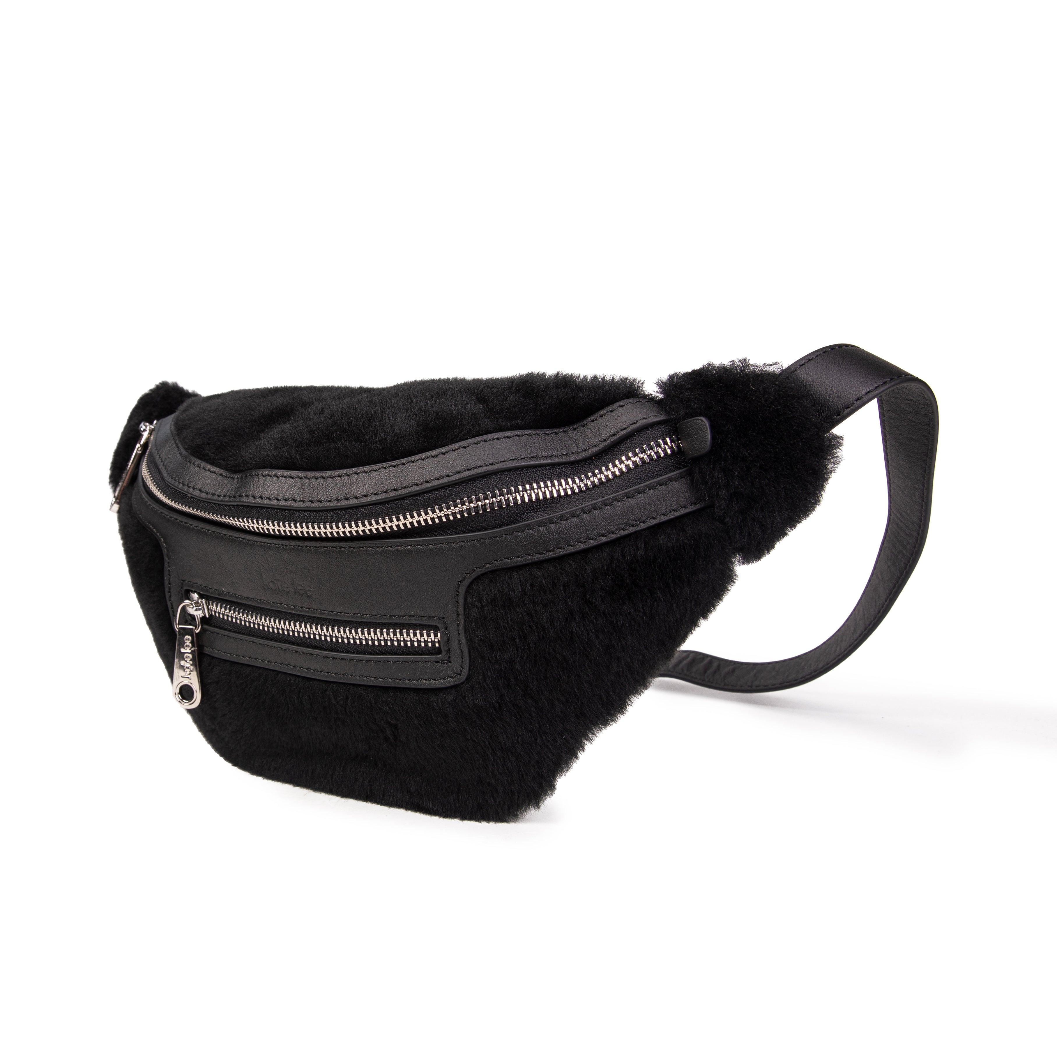 kate-lee-triomf-sac-banane-shearling-noir-20-cm image 2