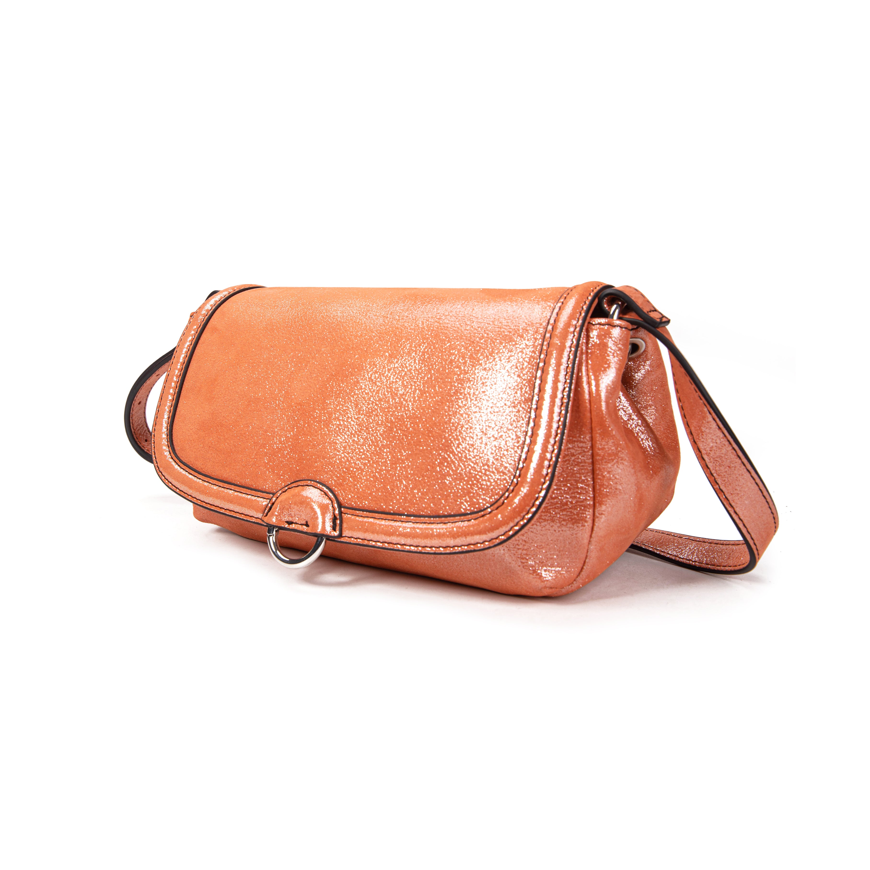 kate-lee-ully-glitter-sac-bandouli-re-orange-vachette-m-tallis-e image 2