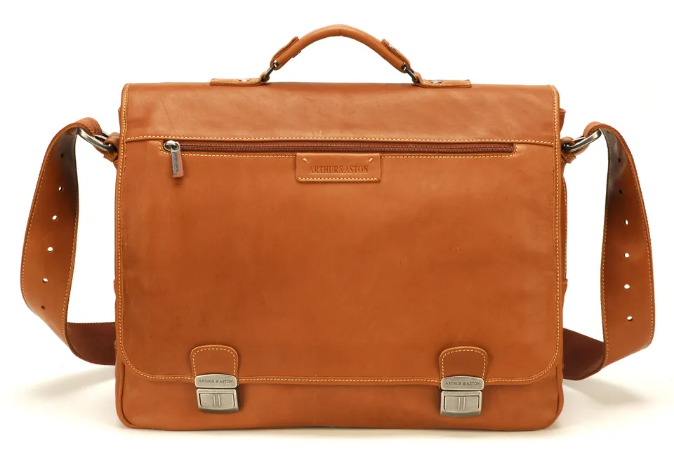 arthur-et-aston-johany-cartable-cuir-cognac-business image 1