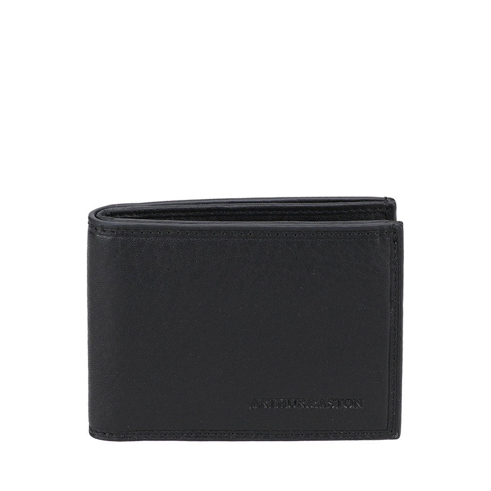 arthur-et-aston-jos-petit-portefeuille-cuir-italien-noir-rfid image 1