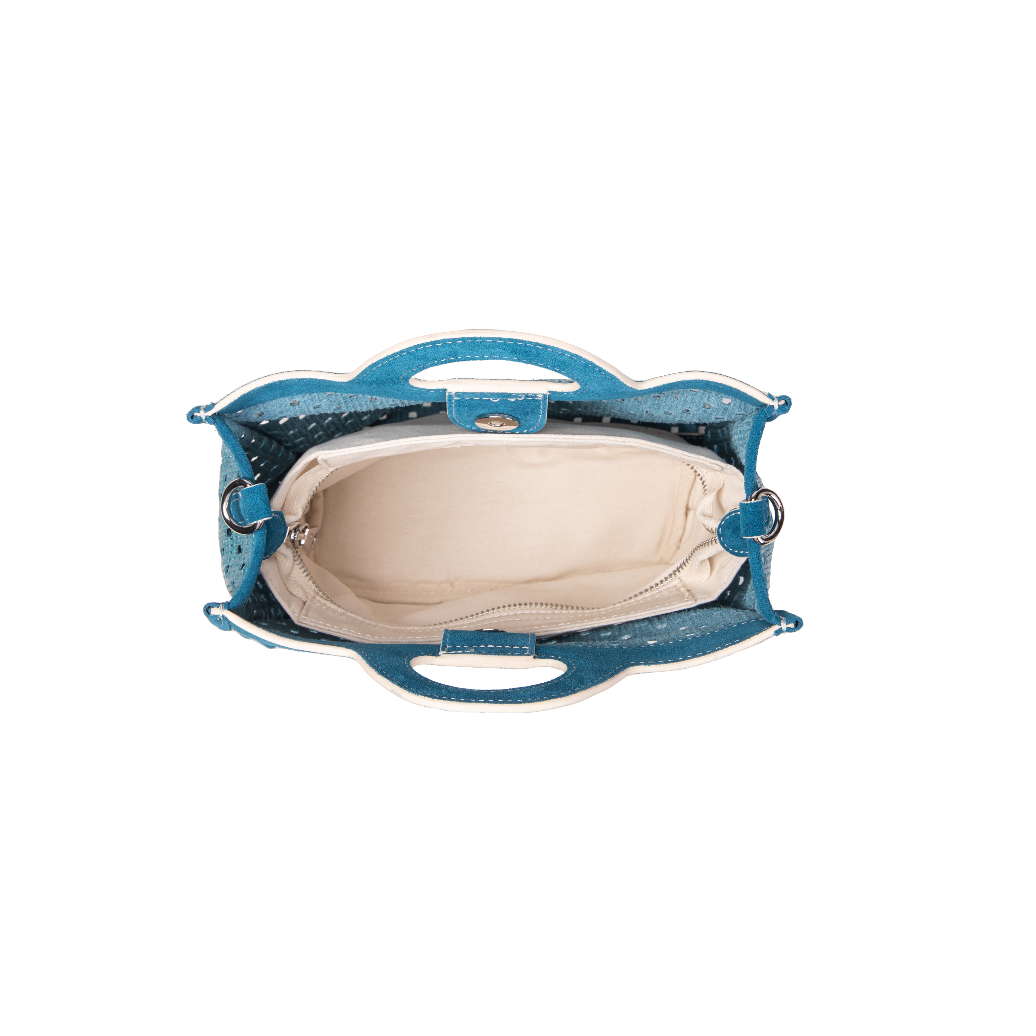 kate-lee-m-gae-sac-cabas-cuir-perfor-bleu image 3
