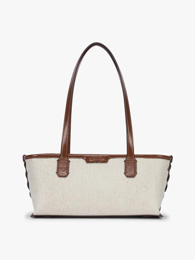 calpak-colette-tote-toile-coton-imperm-able-noir image 1