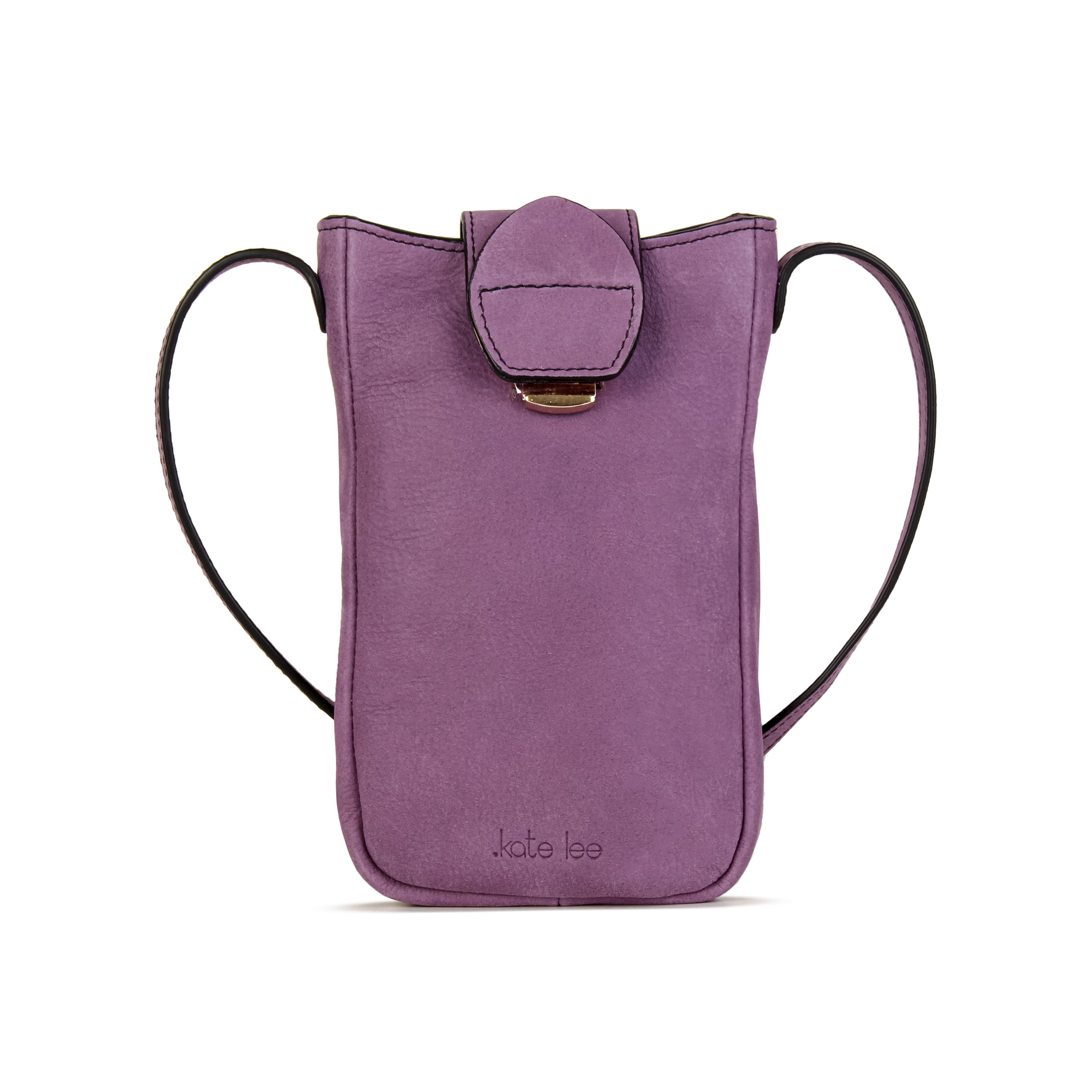 kate-lee-fiolaine-pochette-t-l-phone-cuir-violet-velours image 1