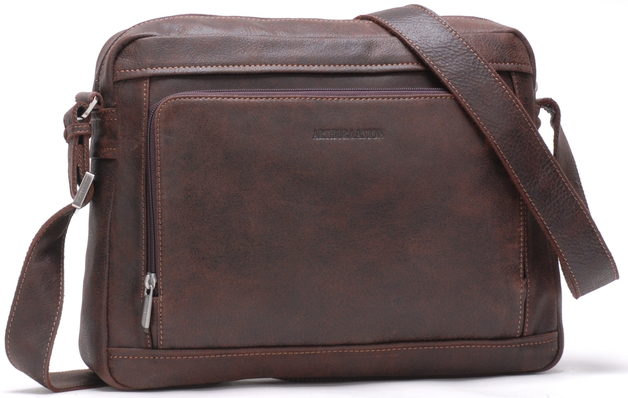 arthur-et-aston-cristiano-sac-cuir-ch-taigne-homme image 1