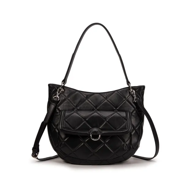 kate-lee-ully-hobo-sac-matelass-agneau-noir image 1