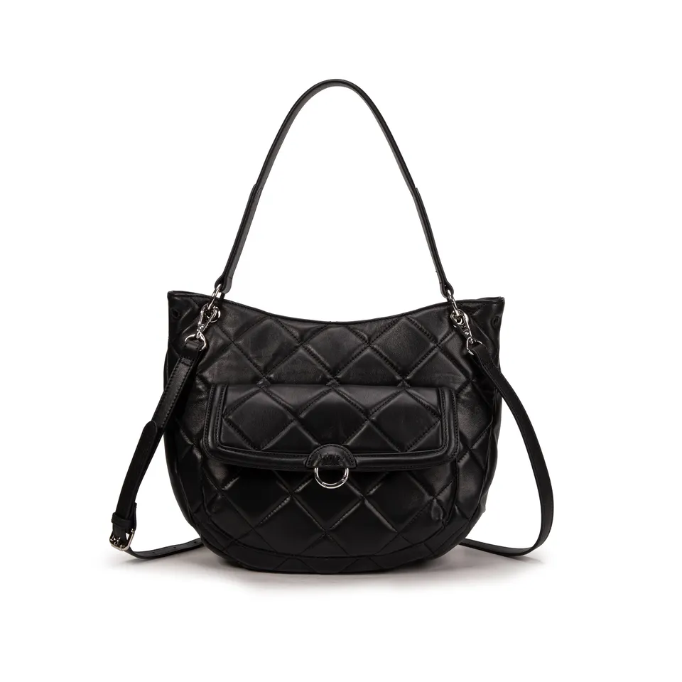 kate-lee-ully-hobo-sac-matelass-agneau-noir image 1