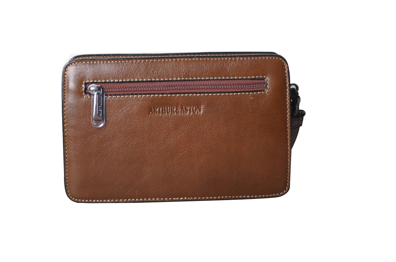 arthur-et-aston-georges-pochette-cuir-noir-homme-vachette image 8