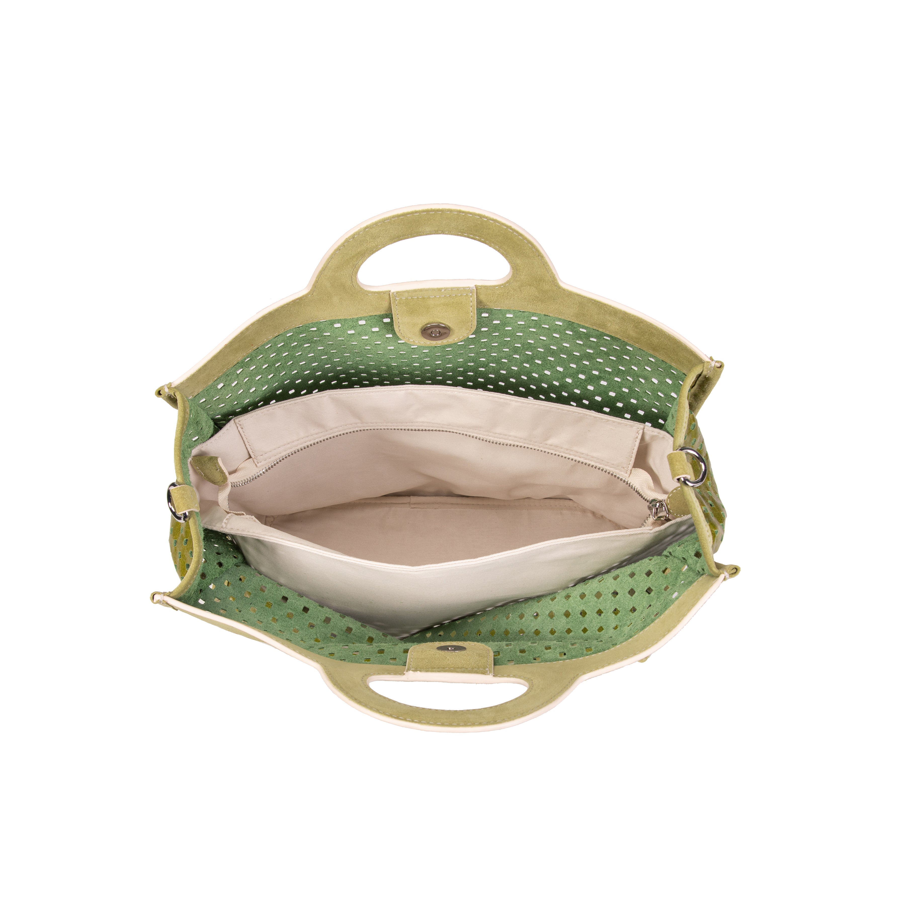 kate-lee-gae-sac-cabas-vert-fonc-perfor image 3