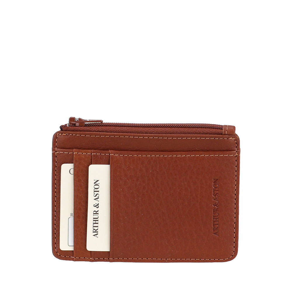 arthur-et-aston-ange-porte-cartes-cuir-noir-zipp-6-cartes image 2