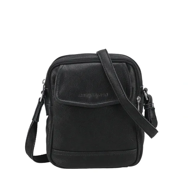 arthur-et-aston-owen-sac-travers-cuir-noir-homme image 1