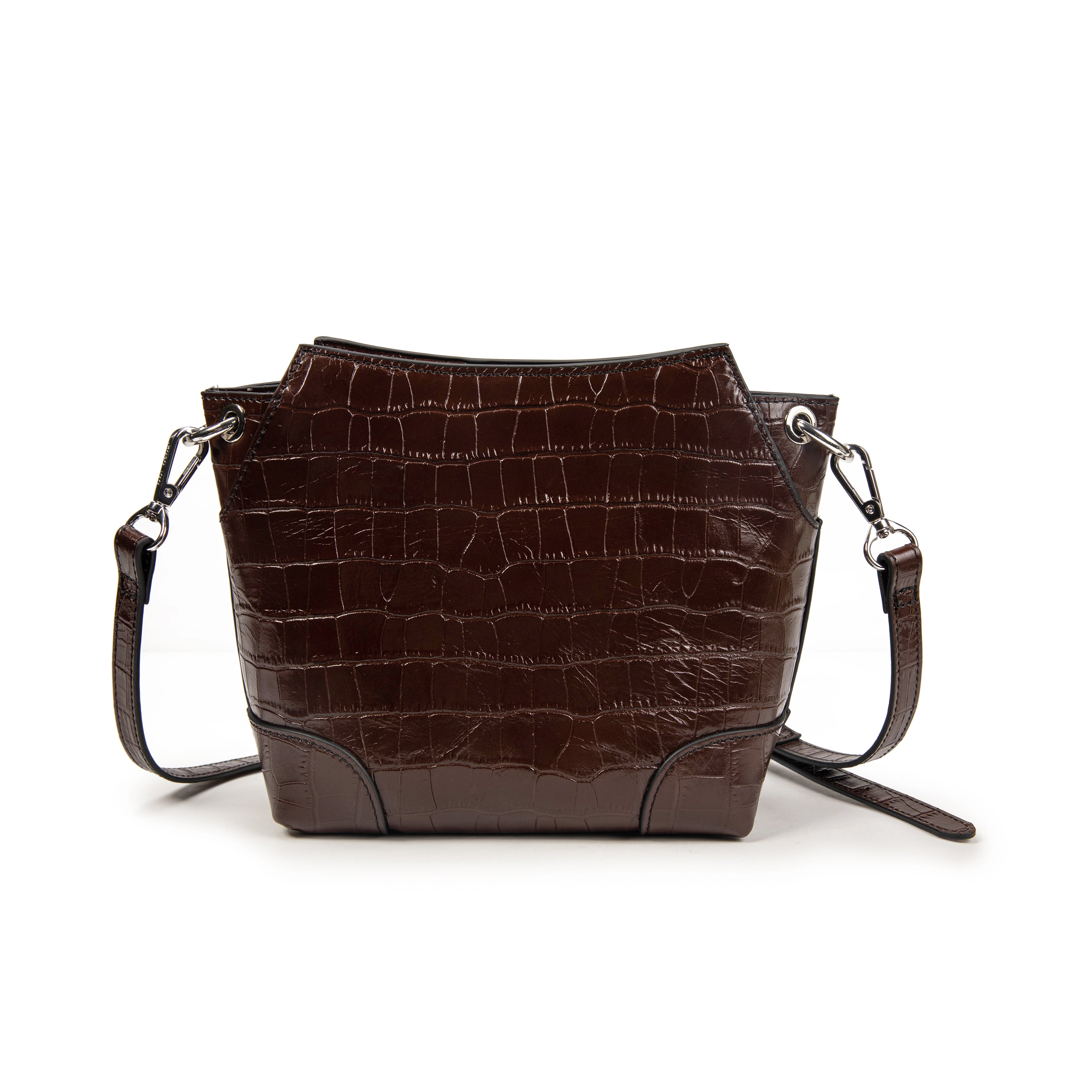 kate-lee-bonbon-sac-bandouli-re-cuir-choco-croco image 4