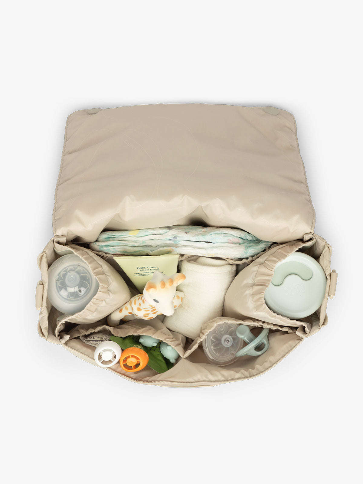 calpak-baby-convertible-stroller-caddy-sac-poussette-oatmeal image 8
