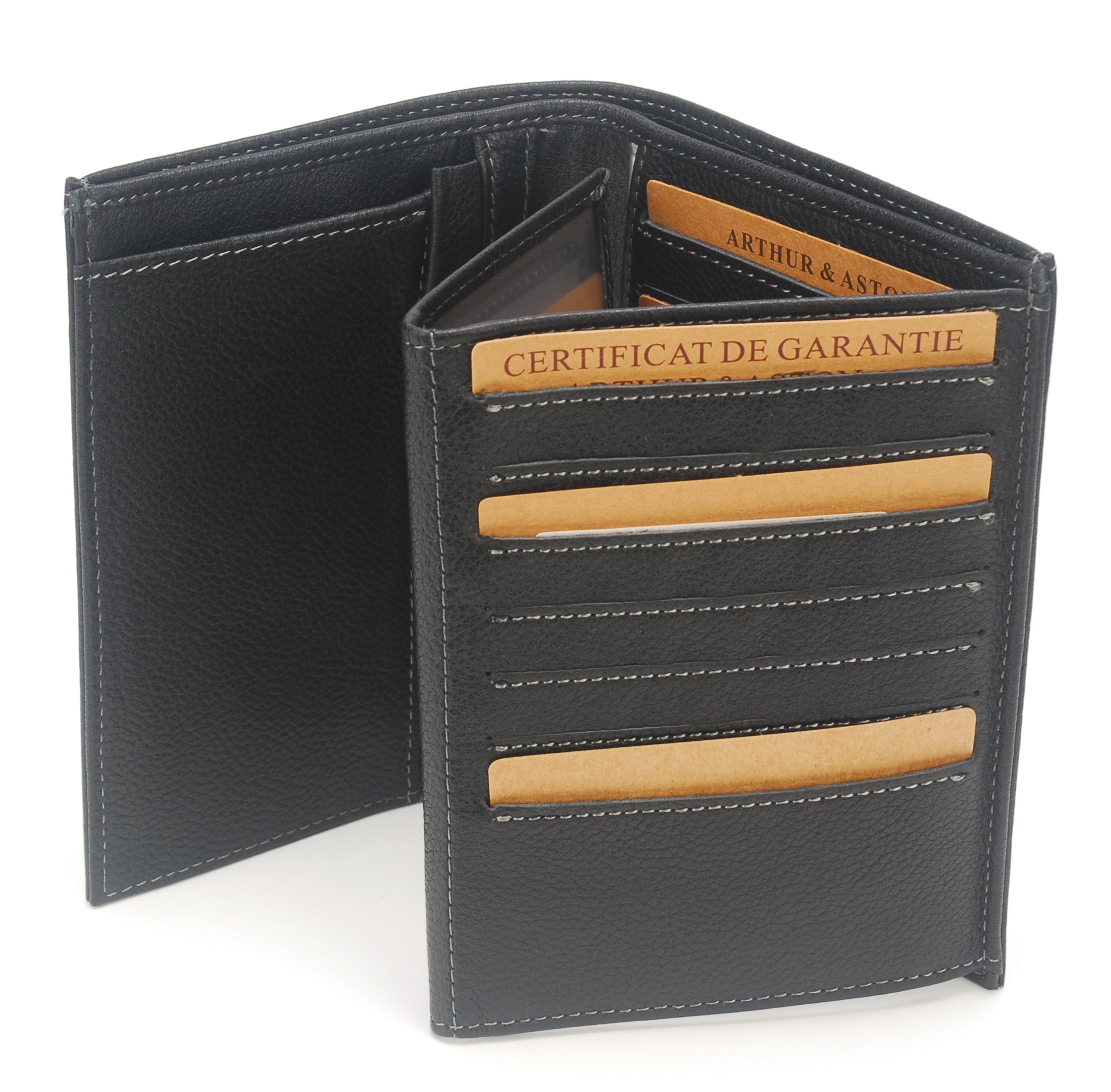 arthur-et-aston-dorian-portefeuille-cuir-homme-noir-foulonn image 2