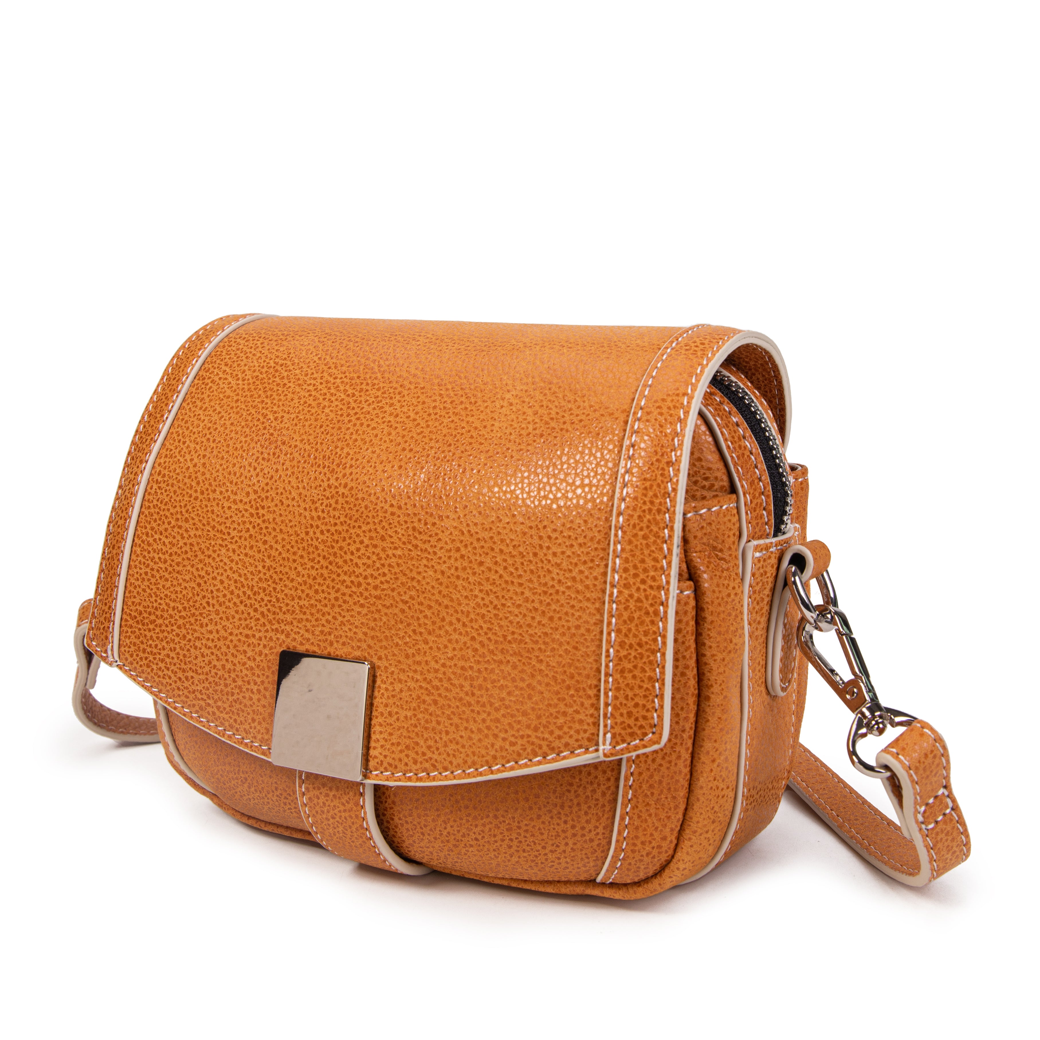 kate-lee-adrielle-sac-bandouli-re-camel-vachette-grain-e image 2