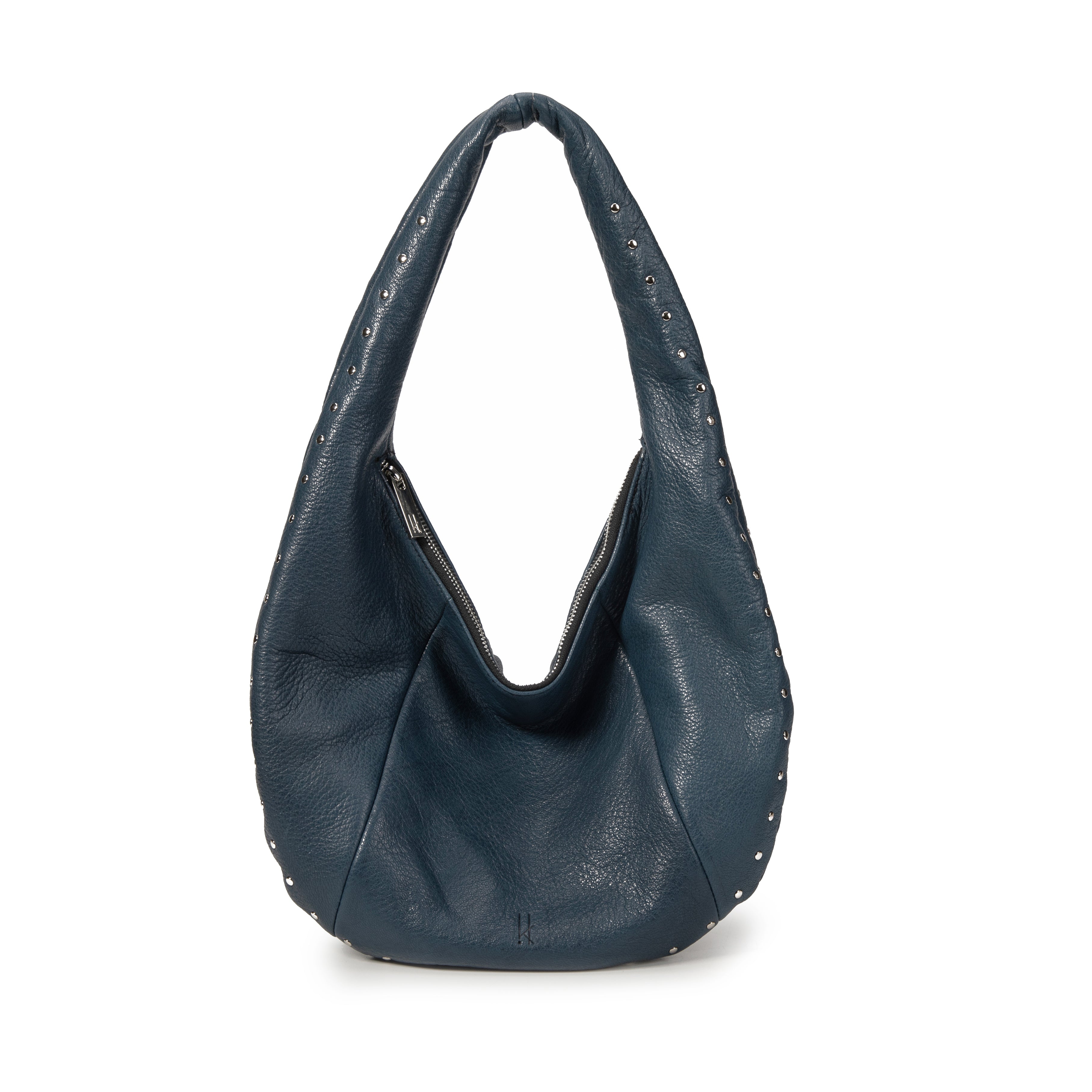 kate-lee-osy-sac-demi-lune-cuir-bleu-ch-vre image 1