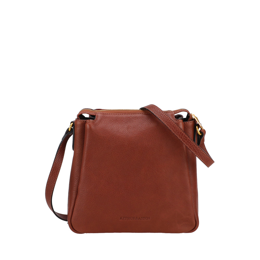 arthur-et-aston-elsa-sac-bandouli-re-cuir-ch-taigne-31-cm image 2
