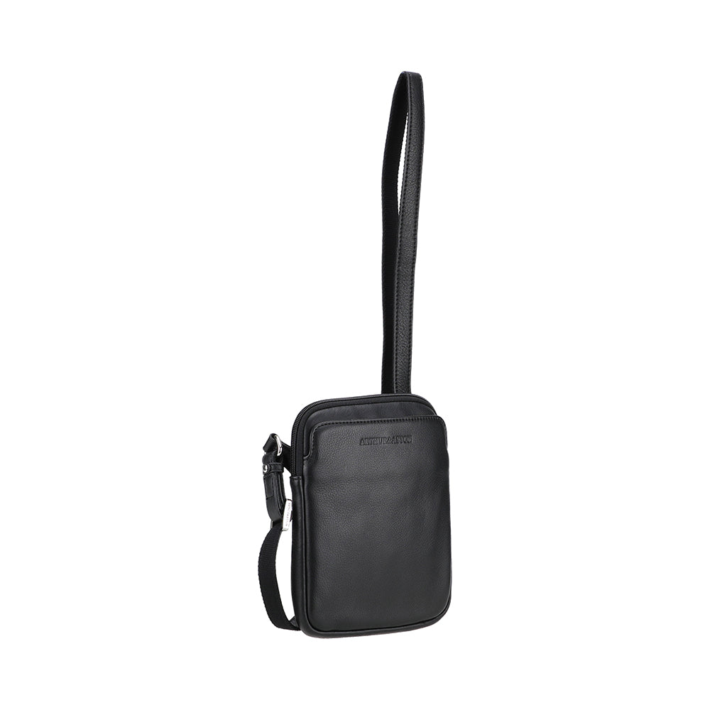 arthur-et-aston-ange-petit-body-bag-cuir-noir-extra-plat image 2