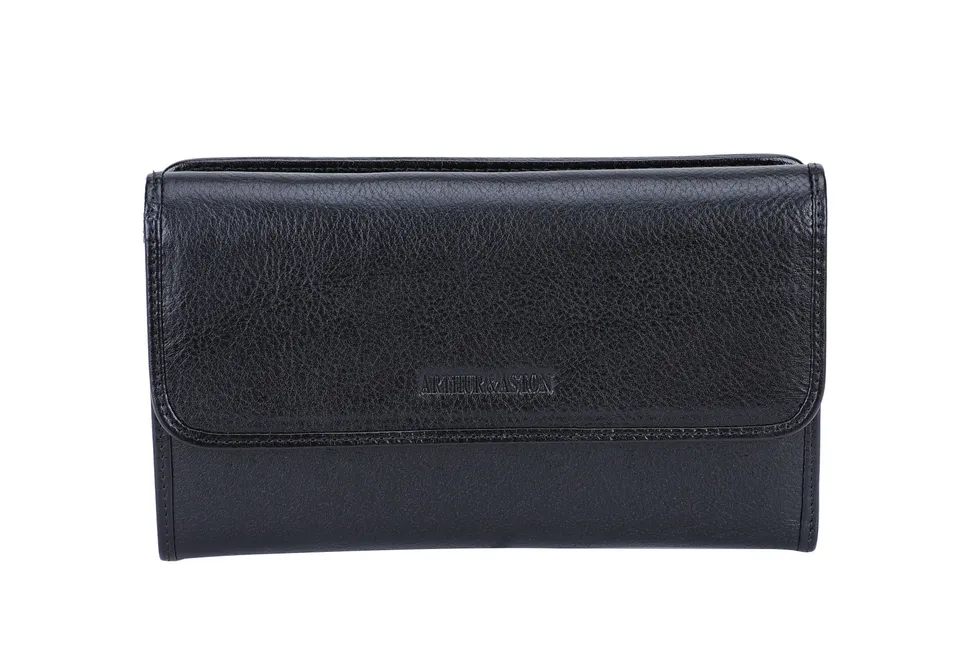 arthur-et-aston-edith-compagnon-porte-ch-quier-cuir-noir image 1