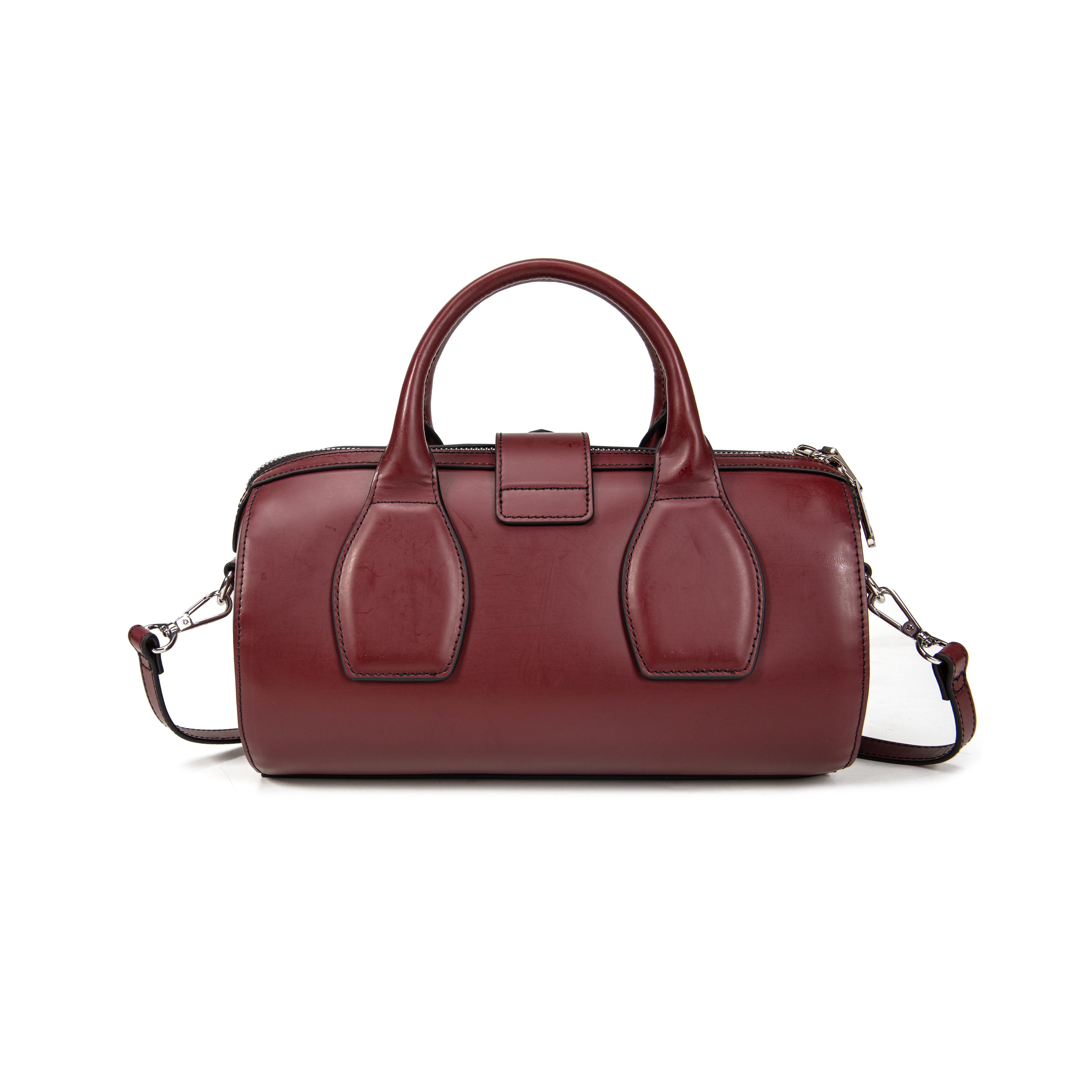 kate-lee-frola-sac-bowling-vachette-lie-de-vin image 4