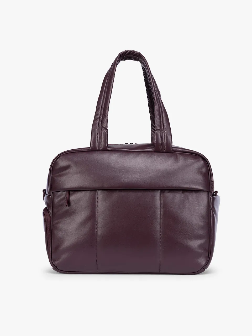 calpak-luka-duffel-vegan-leather-sac-week-end-cerise image 1