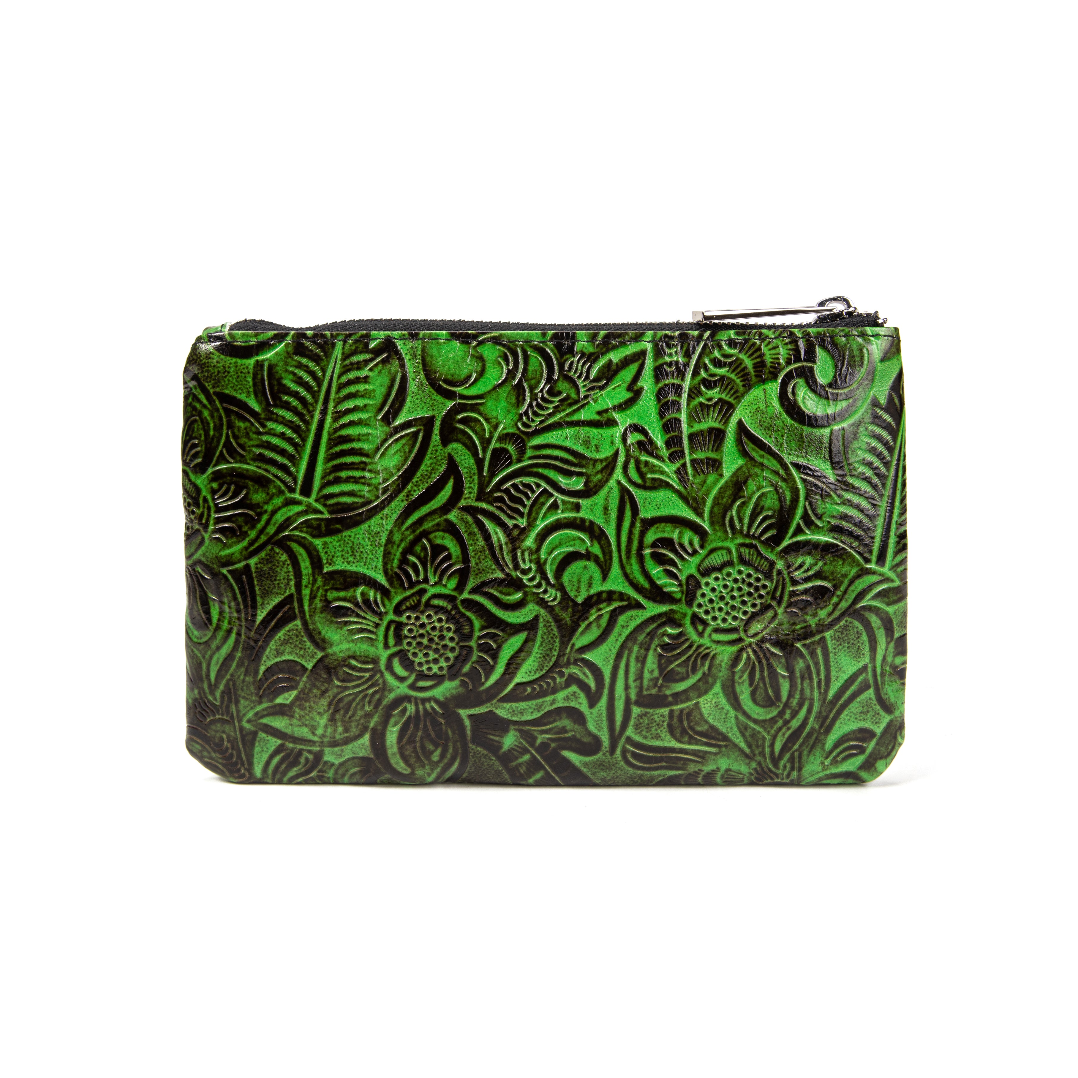 kate-lee-kl-pochette-zipp-e-l-vachette-verte-20-cm image 2