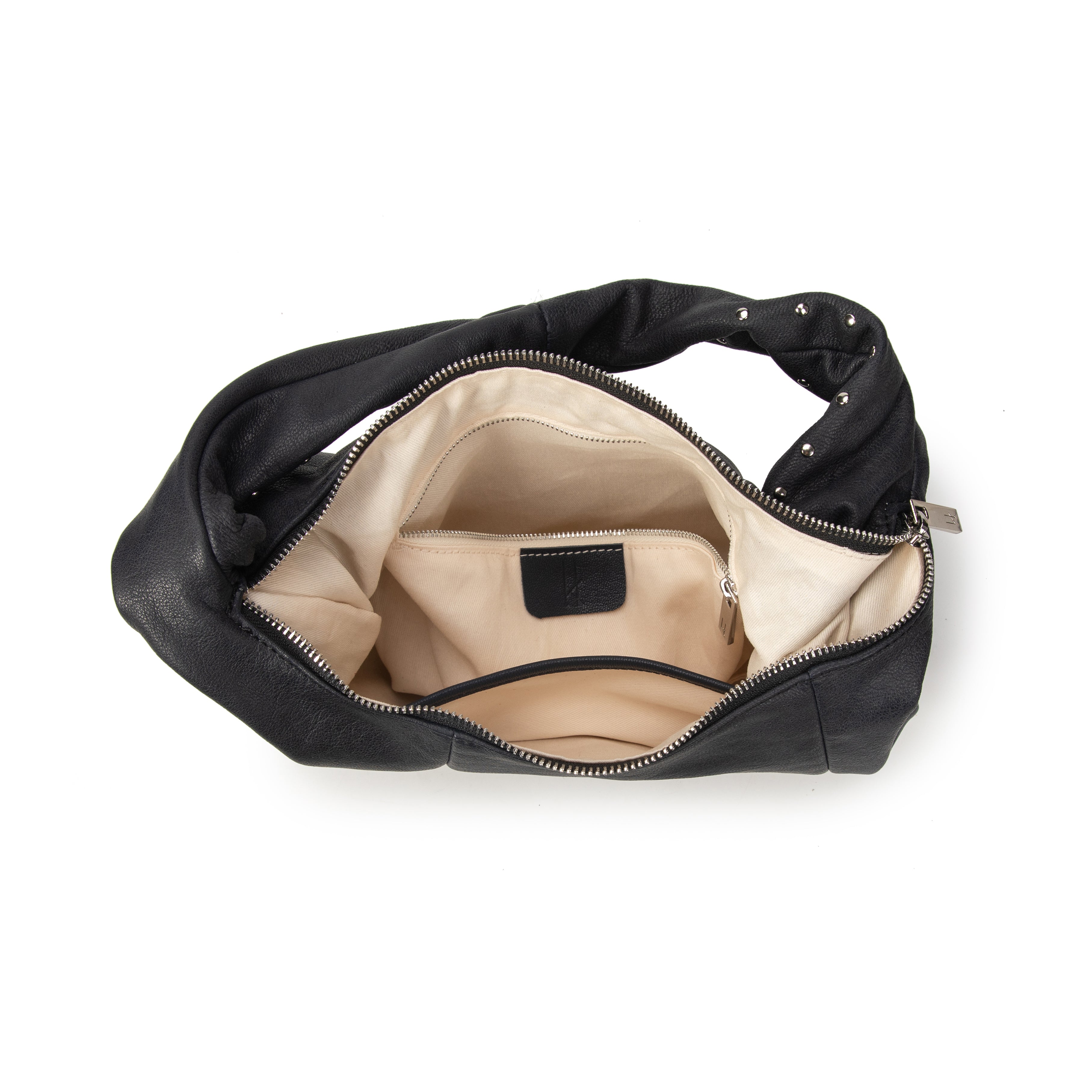 kate-lee-osy-sac-demi-lune-cuir-ch-vre-noir image 3