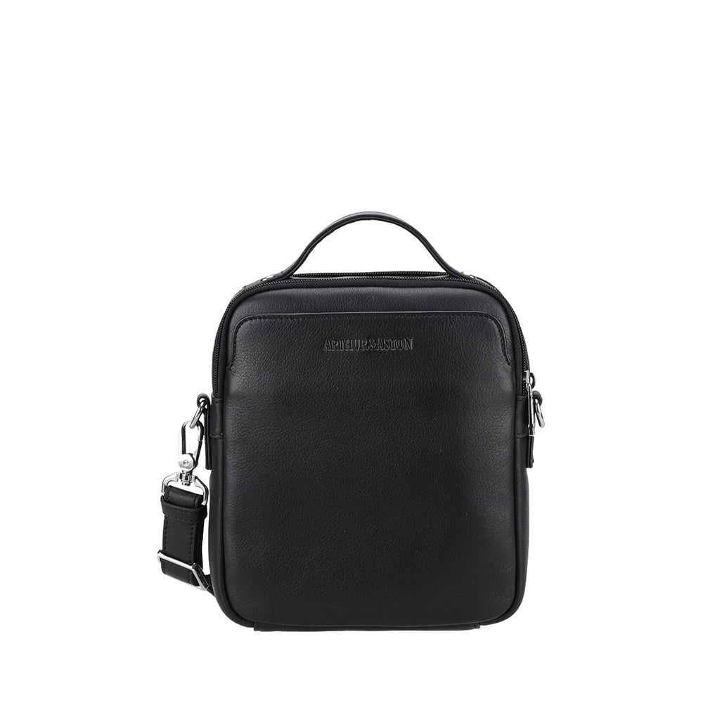 arthur-et-aston-ange-sacoche-m-cuir-noir image 1