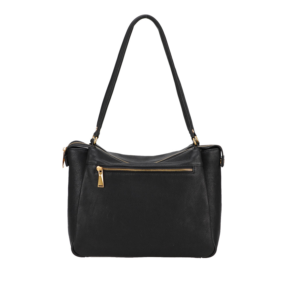 arthur-et-aston-elsa-sac-shopping-paule-cuir-noir-31-cm image 3