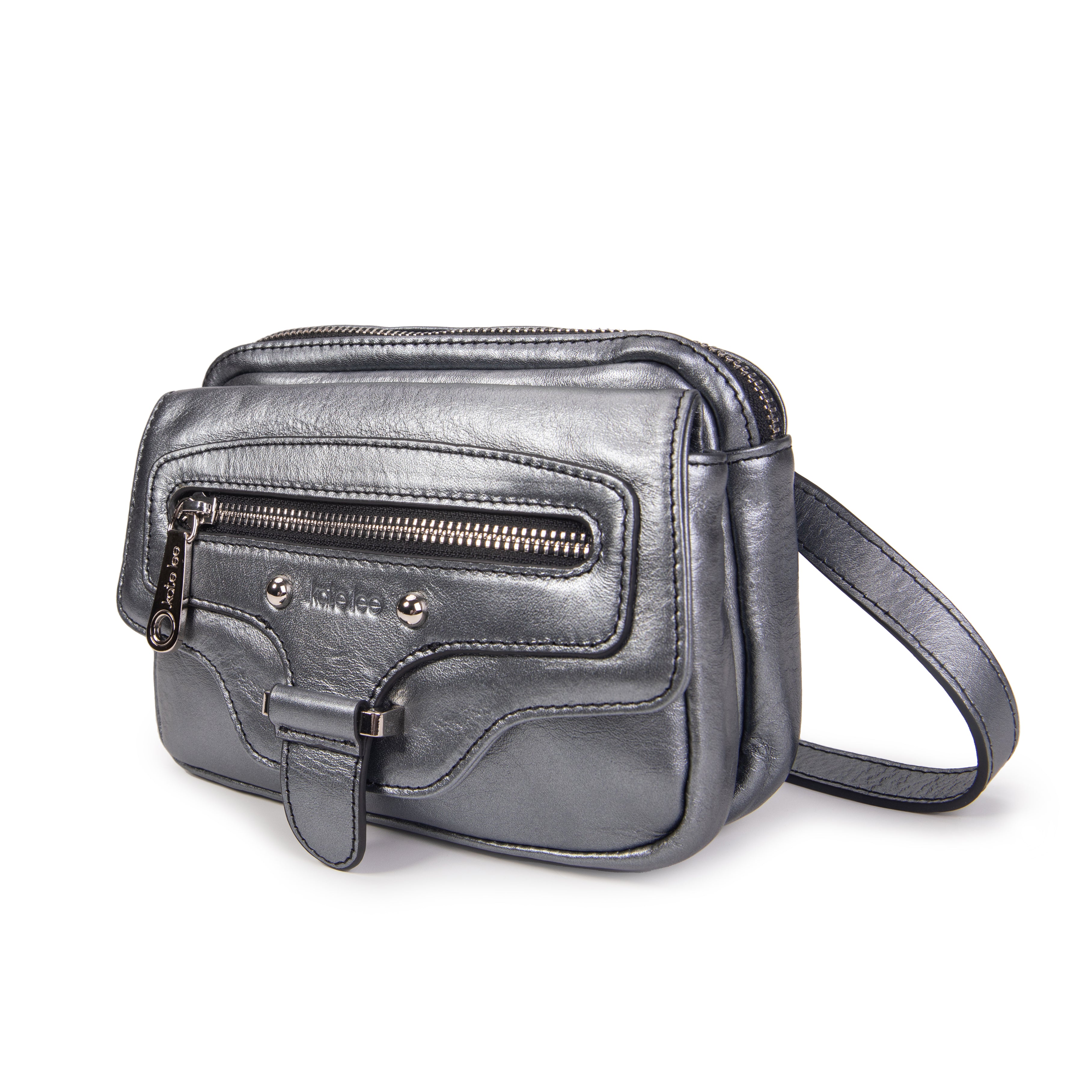 kate-lee-hena-sac-bandouli-re-vachette-gris-fonc image 2