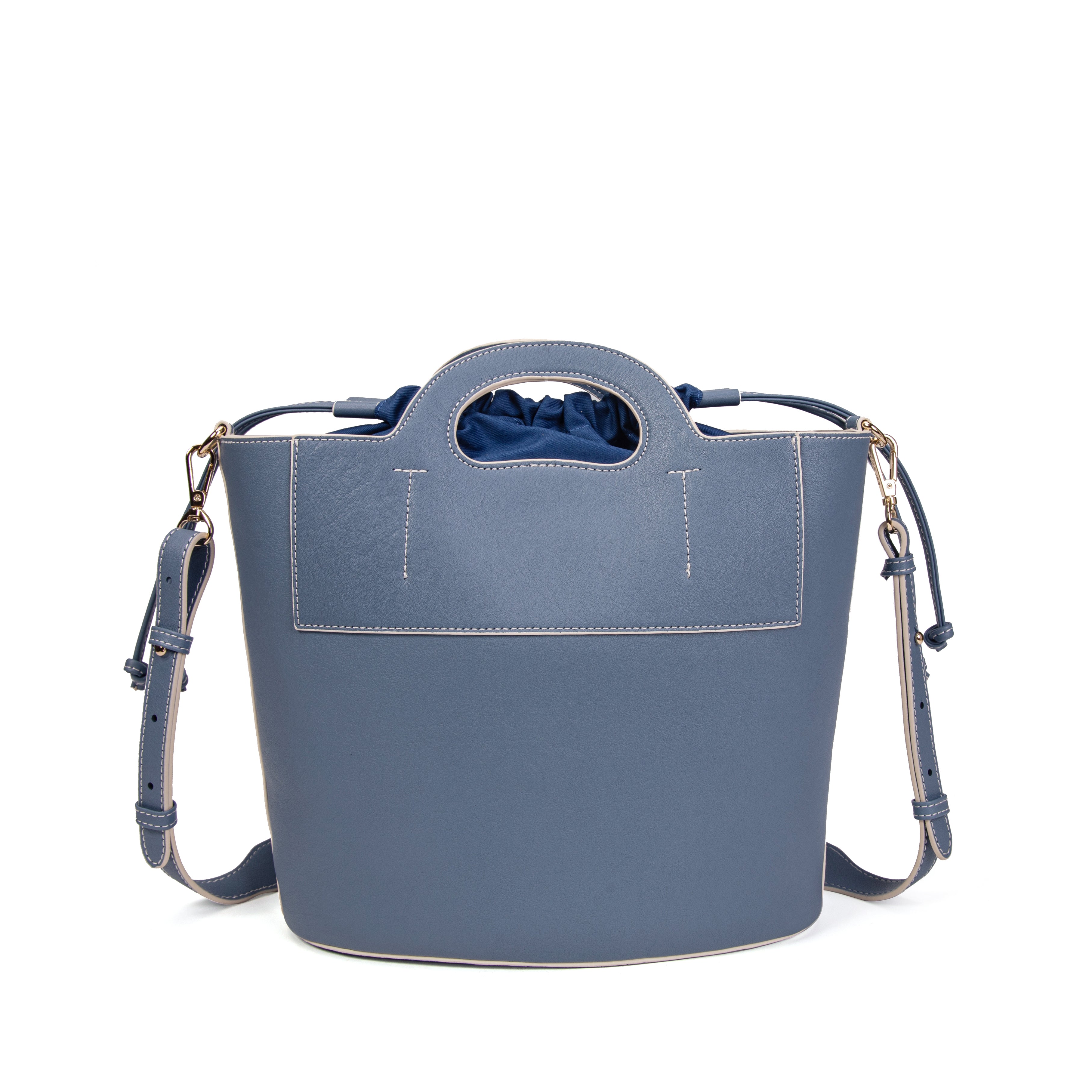 kate-lee-st-tropez-sac-seau-cuir-bleu image 4