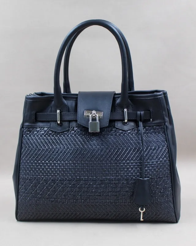 berthille-vend-me-sac-cuir-marqueterie-tress-e-main image 1