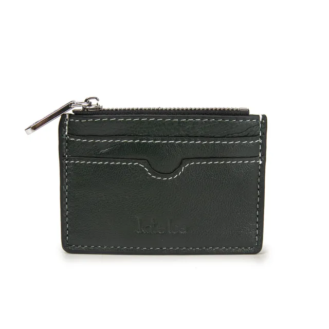 kate-lee-anyssa-porte-monnaie-cuir-vert-vachette image 1