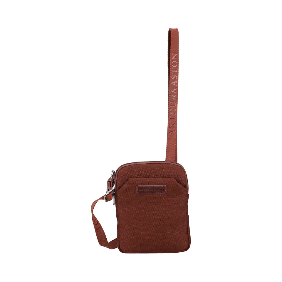 arthur-et-aston-jim-body-bag-extra-plat-marron-polyester image 1