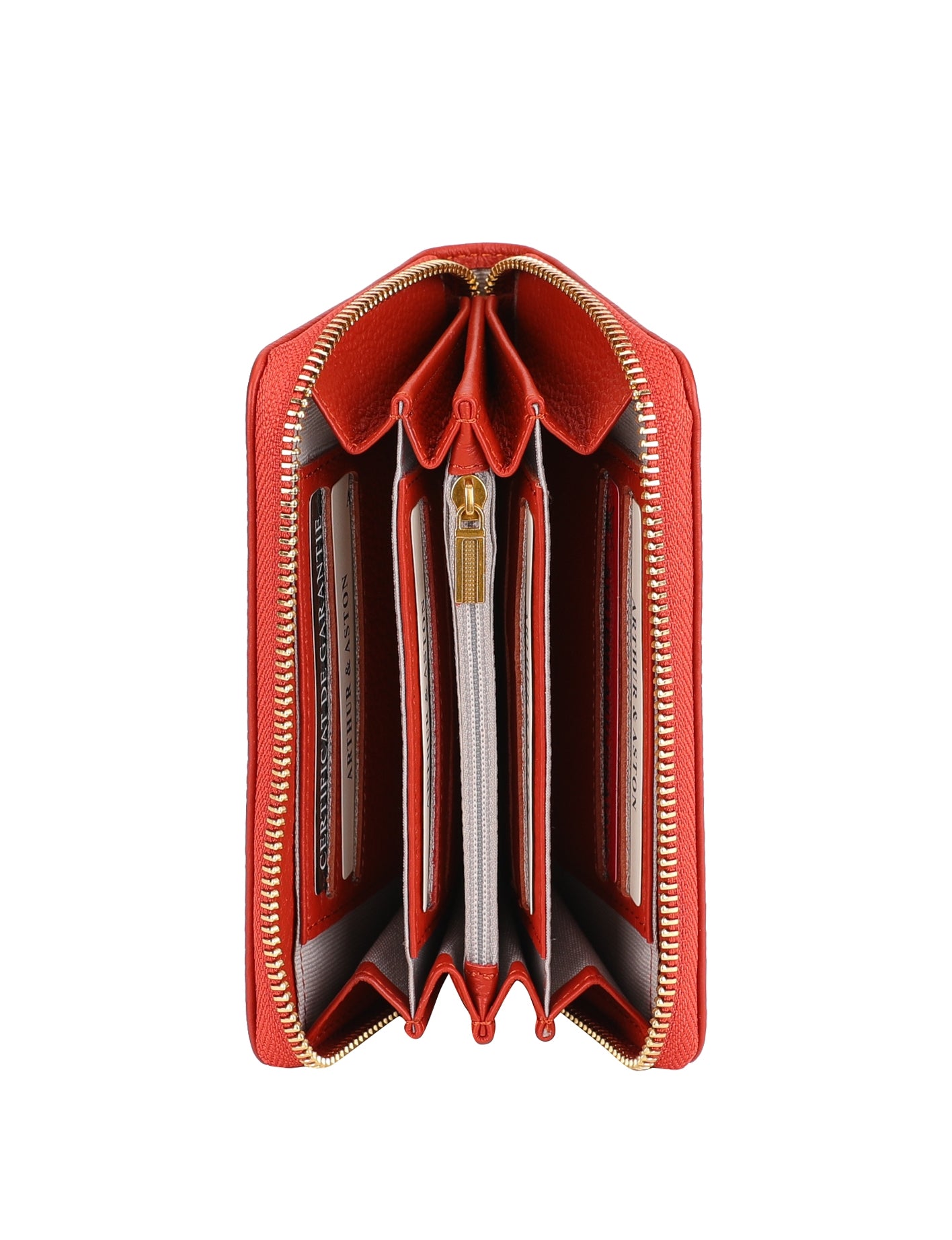 arthur-et-aston-camille-portefeuille-zipp-cuir-roux-compact image 2