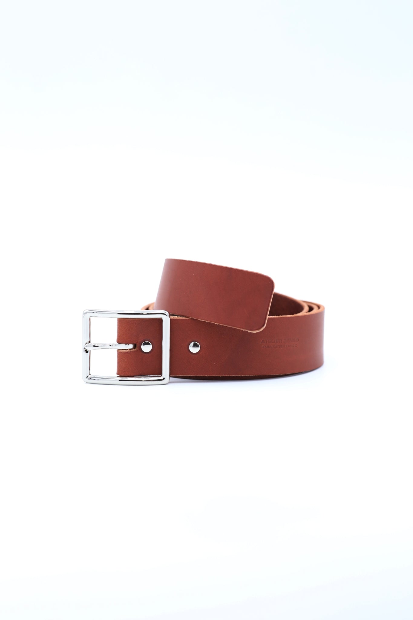 atelier-penso-ceinture-cuir-boucle-carr-e-papaya image 1