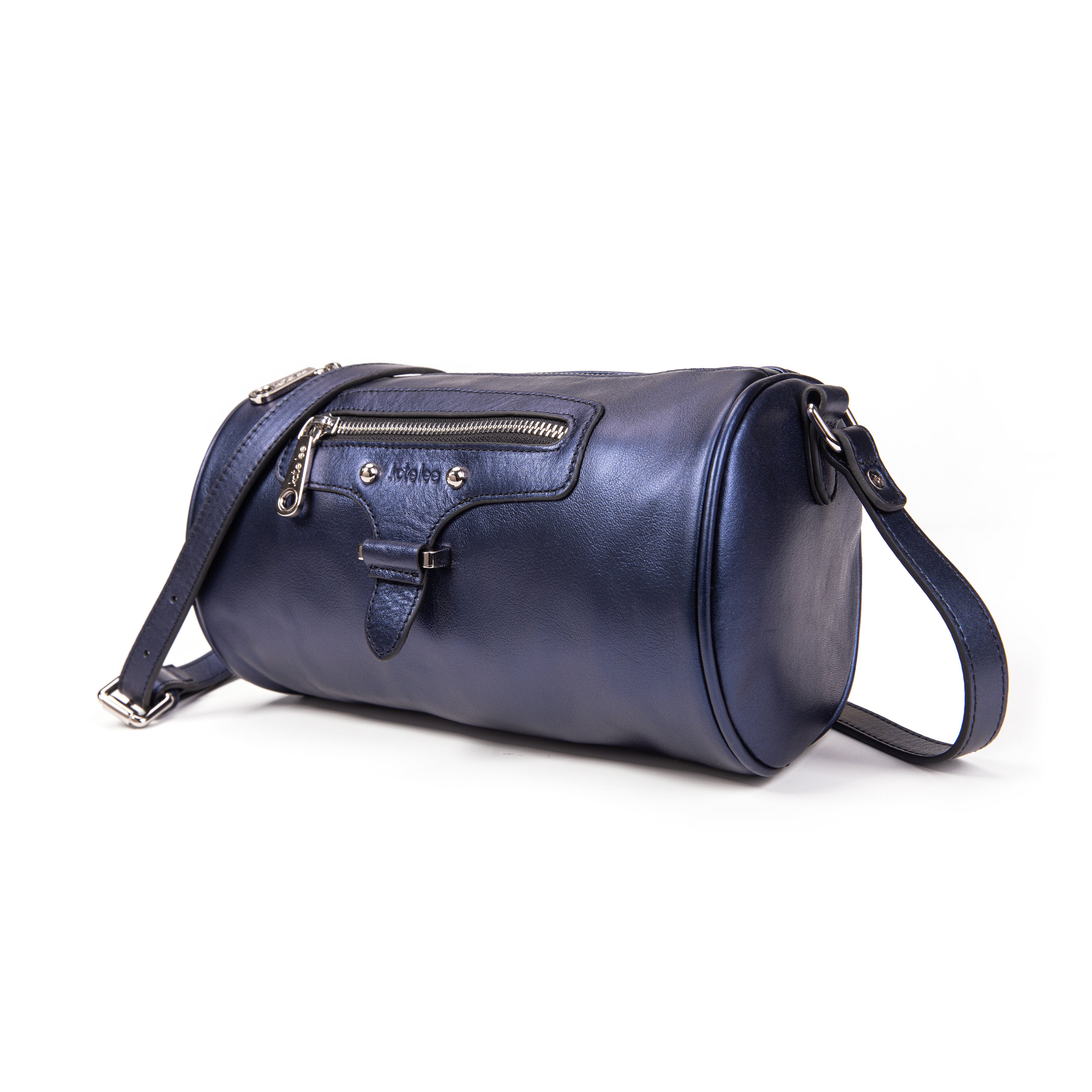 kate-lee-camy-sac-bandouli-re-bleu-vachette-nacr-e image 2