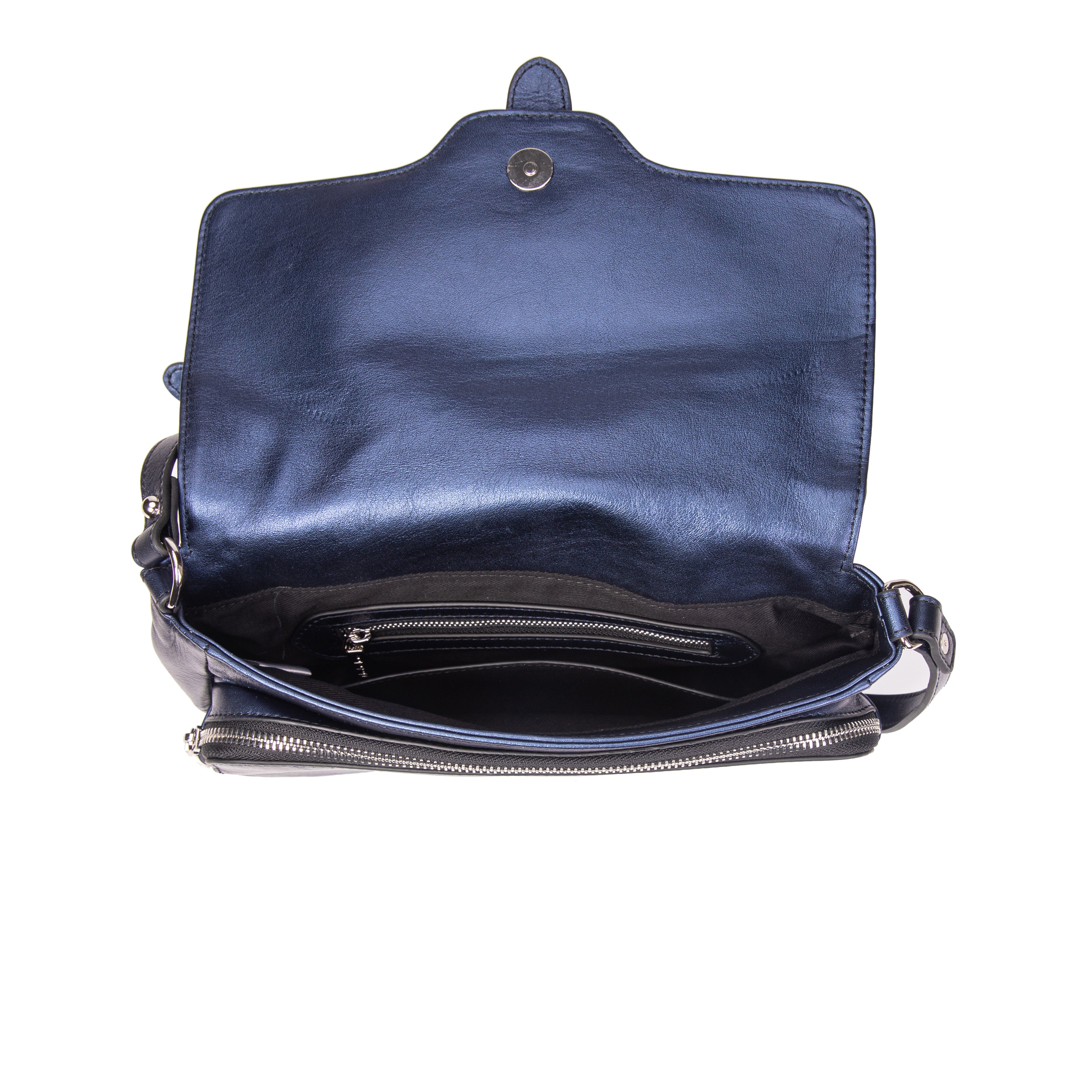 kate-lee-enara-sac-bandouli-re-bleu-vachette-nacr-e image 3