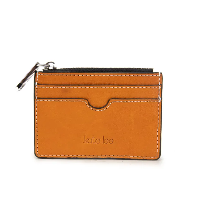 kate-lee-anyssa-porte-monnaie-cuir-orange-vachette image 1
