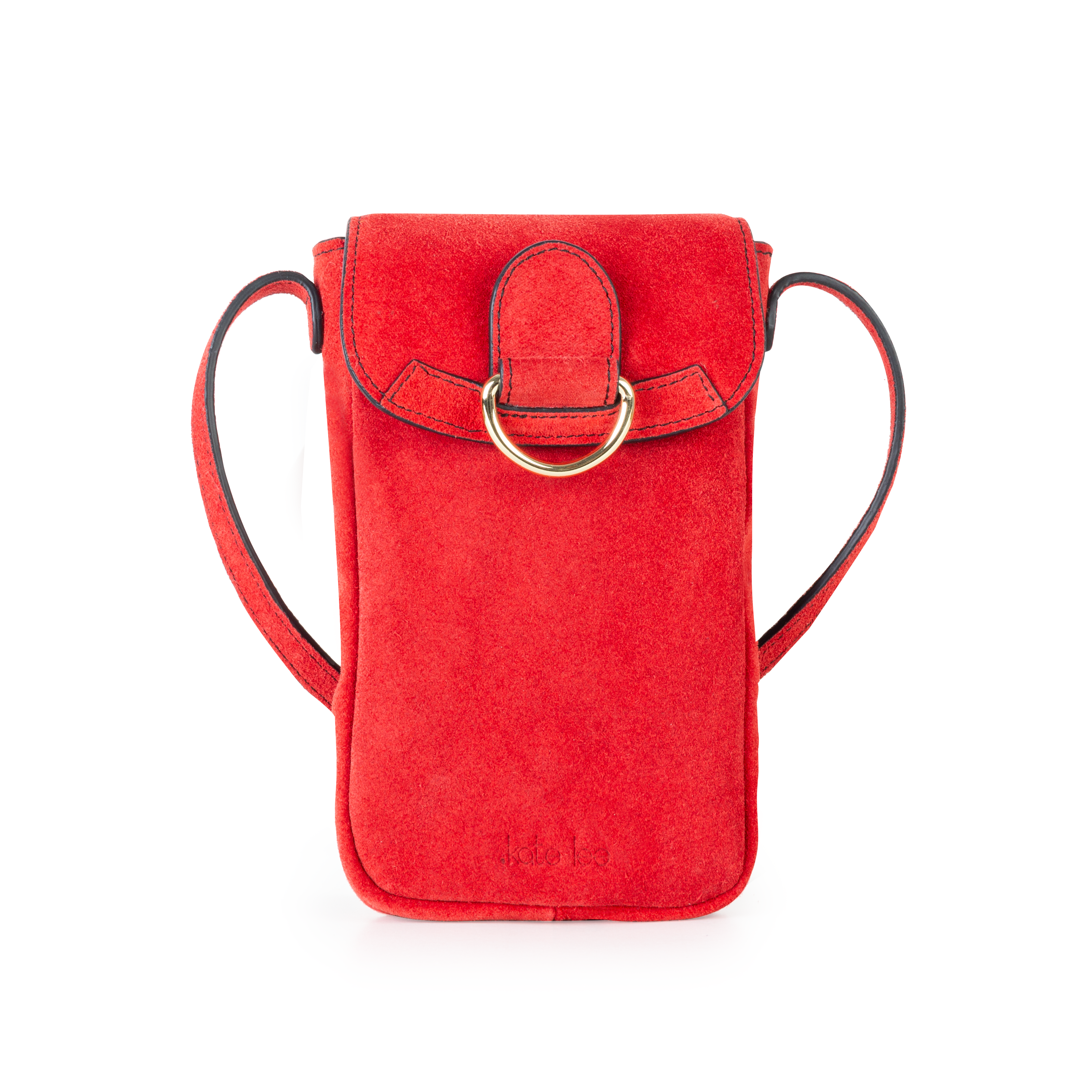 kate-lee-z-lie-v-pochette-t-l-phone-rouge-vachette-velours image 1