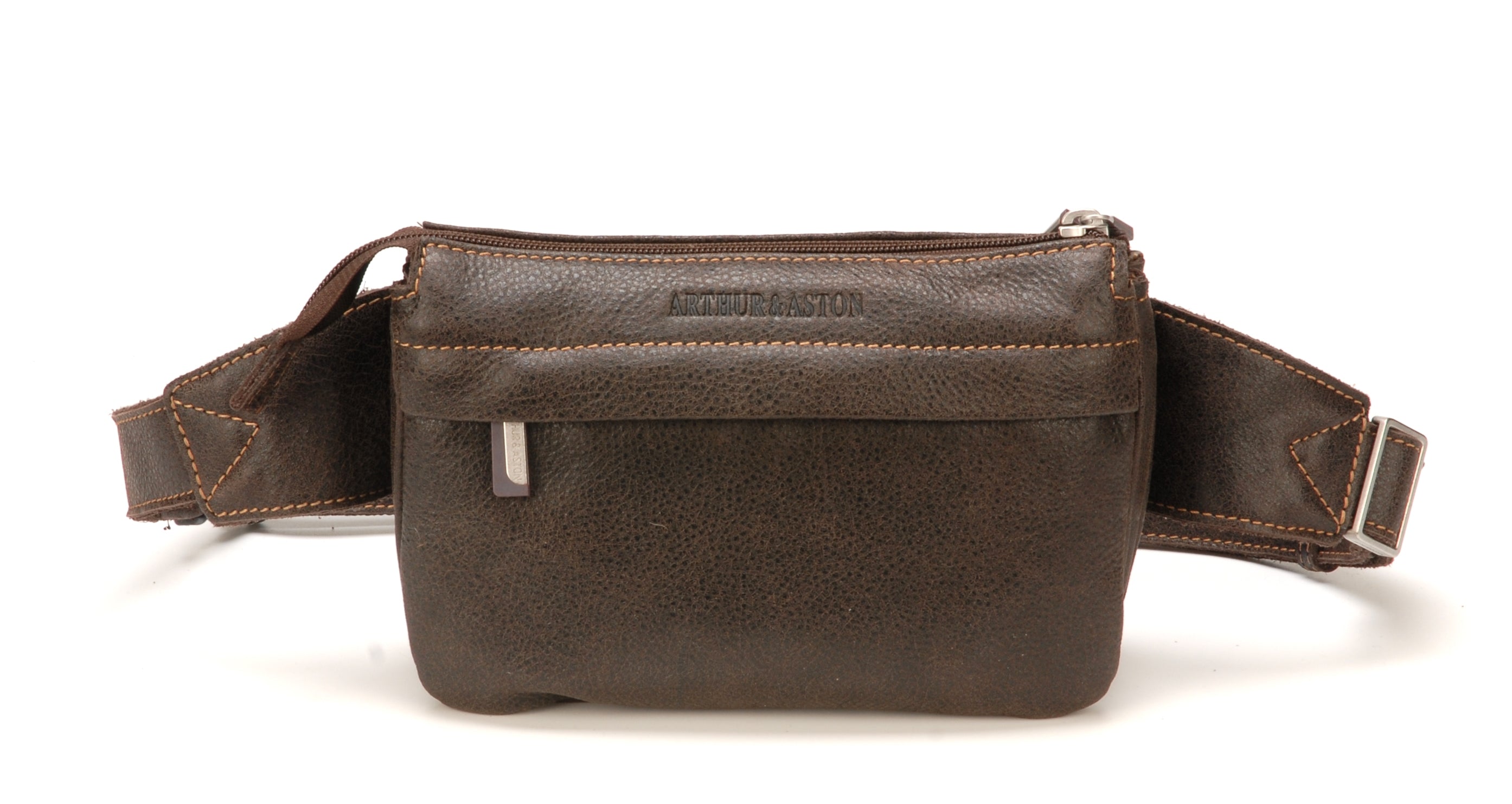 arthur-et-aston-cristiano-banane-cuir-destroy-cognac-homme image 3