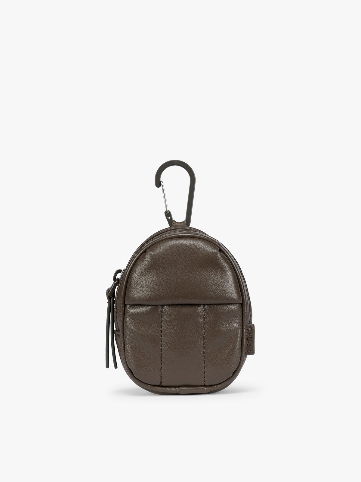 calpak-luka-charm-pochette-cuir-vegan-mushroom image 7