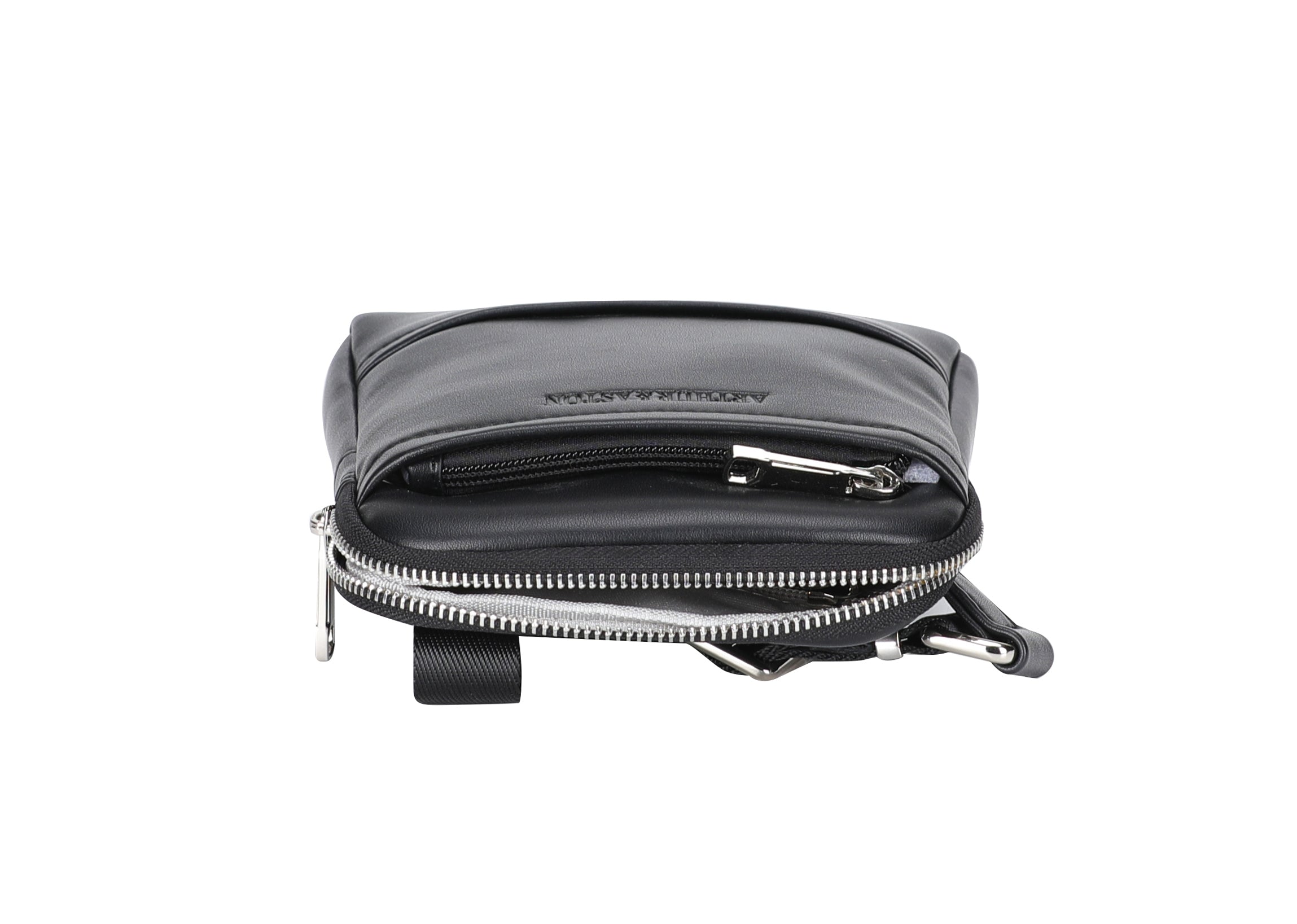 arthur-et-aston-walter-body-bag-cuir-noir-homme image 6