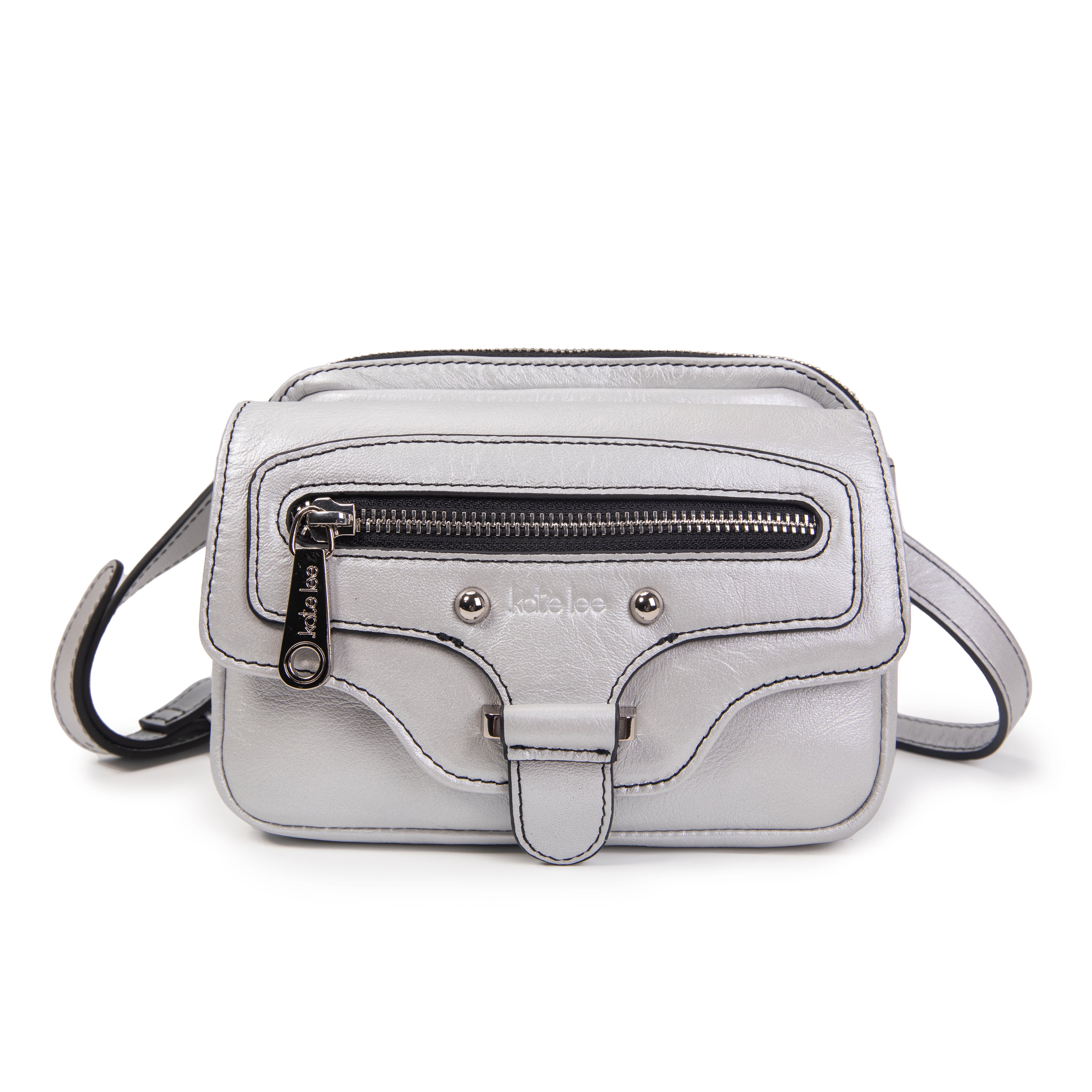 kate-lee-hena-sac-bandouli-re-cuir-gris-clair image 1