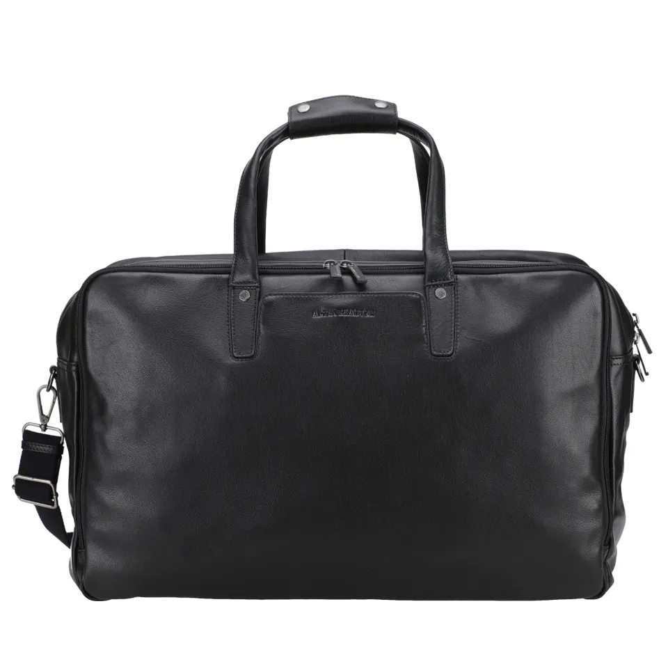 arthur-et-aston-l-on-sac-de-voyage-cuir-noir-cabine-week-end image 1