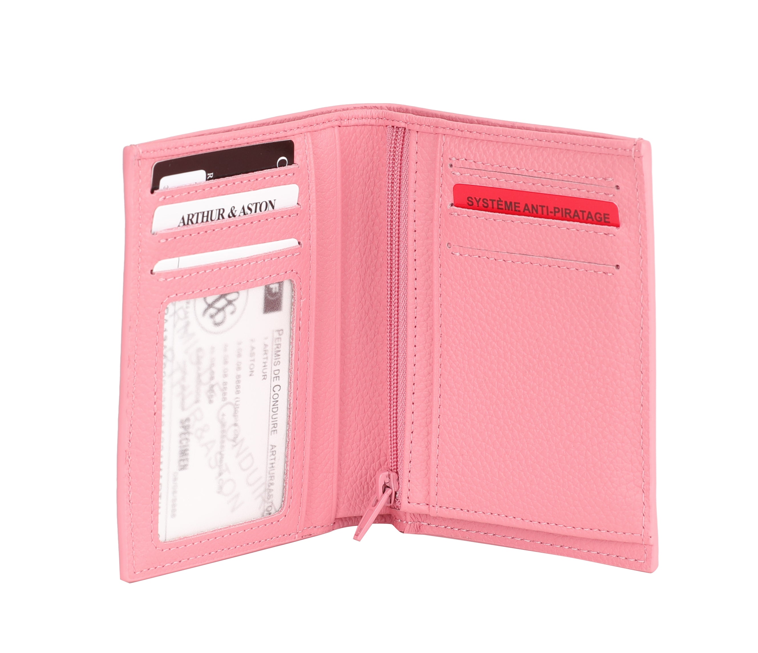 arthur-et-aston-joy-portefeuille-cuir-compact-rouge image 8