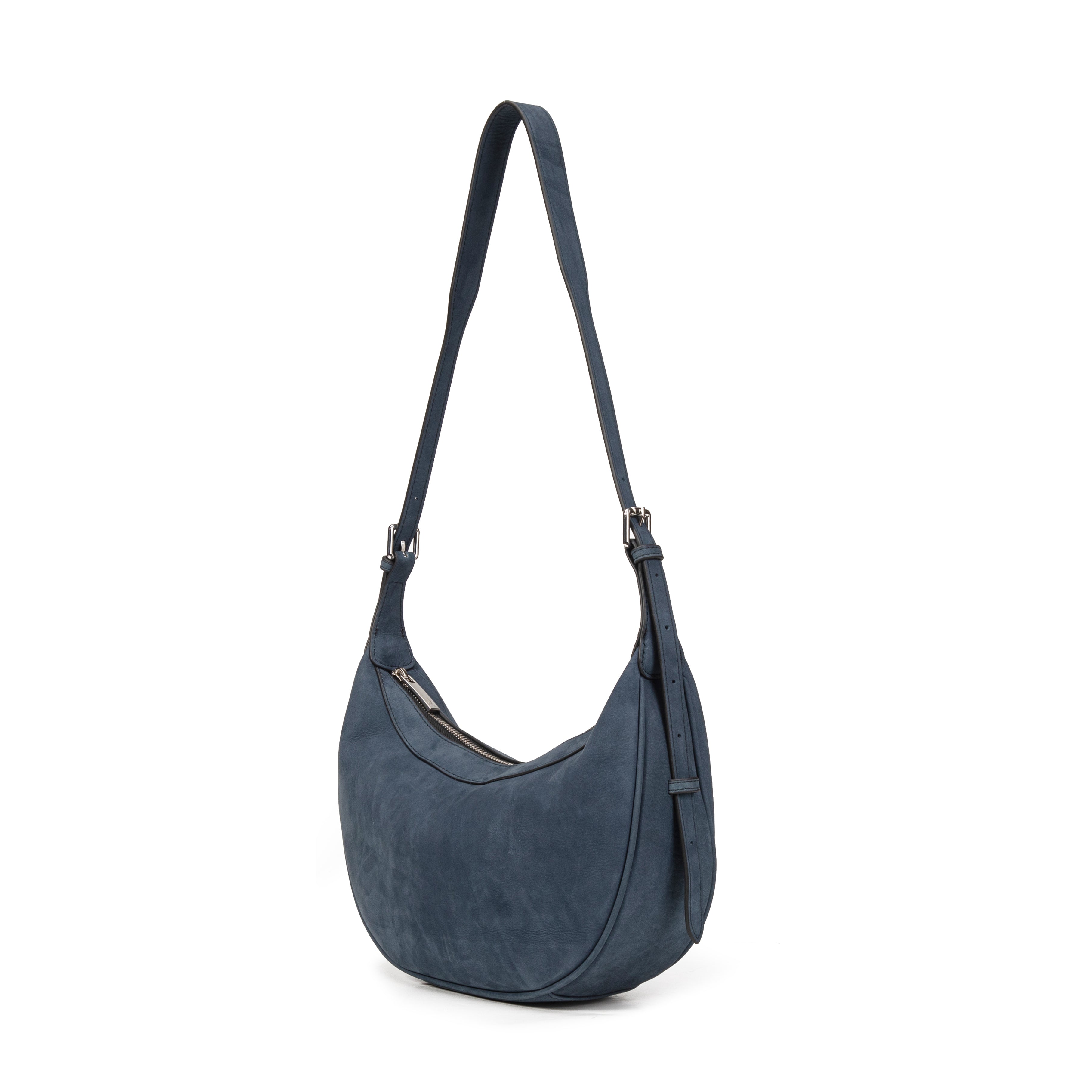 kate-lee-palma-sac-demi-lune-bleu-fonc-vachette image 2